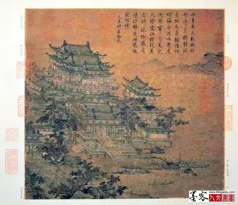 唐 李思训《仙山楼阁游仙图》4